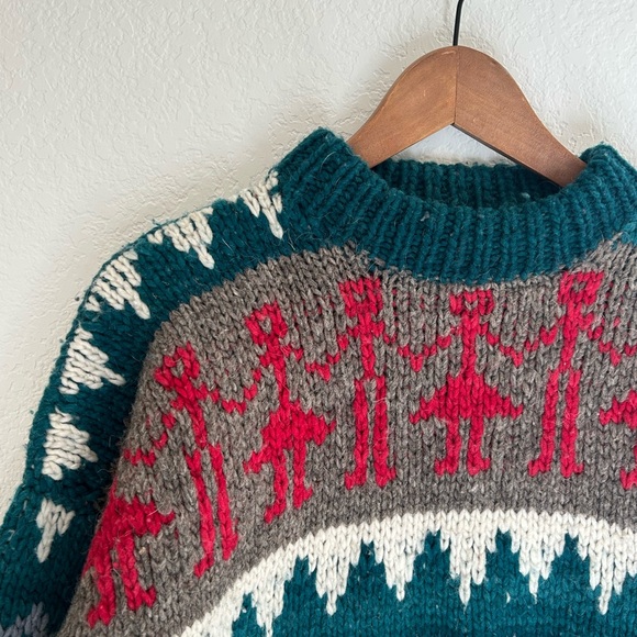 Thick knit %wool vintage sweater - Picture 2 of 4